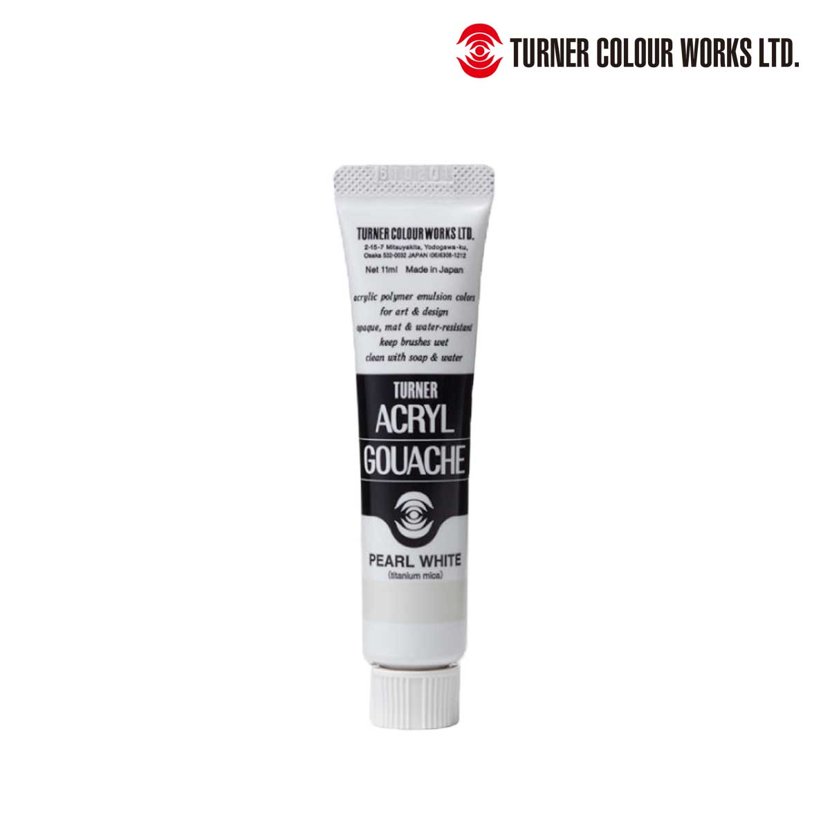 ターナー アクリルガッシュ11ml パールシリーズ 90 パールホワイト (AG011090)
