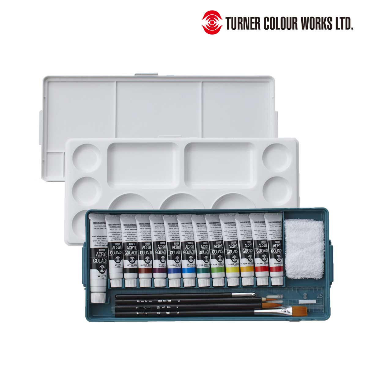 ターナー アクリルガッシュ プライム13色セット (13Ｂ)11ml＋ホワイト20ml (AG13PMB4)