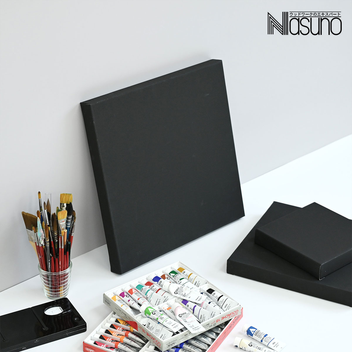 那須野画材工業 キュービックキャンバス 黒 (全3サイズ) 
