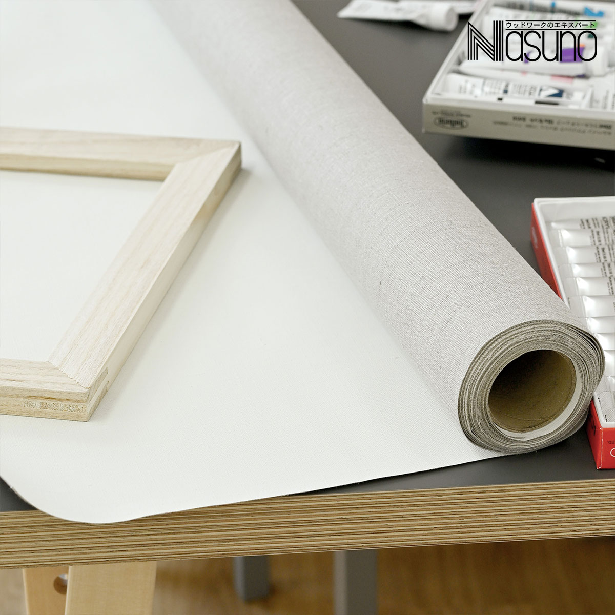 画材・ロールキャンバス中細目 那須野画材工業 ロールキャンバス GAERA F(中細目)麻100％ (全2サイズ