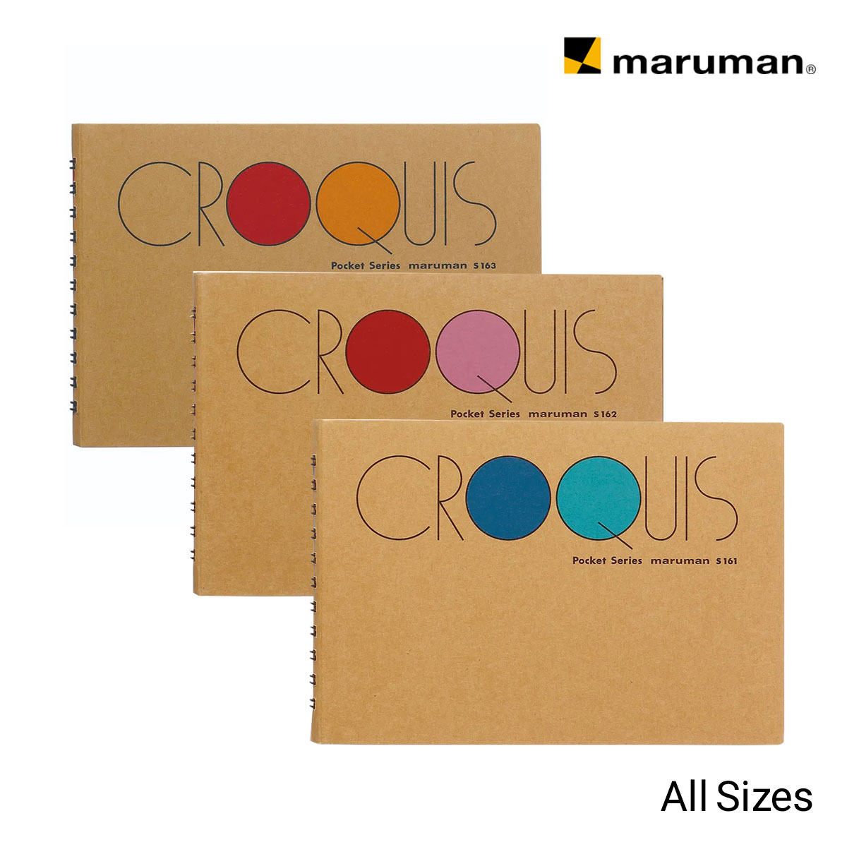 マルマン ポケットクロッキー 白/クリーム/画用紙 全3種