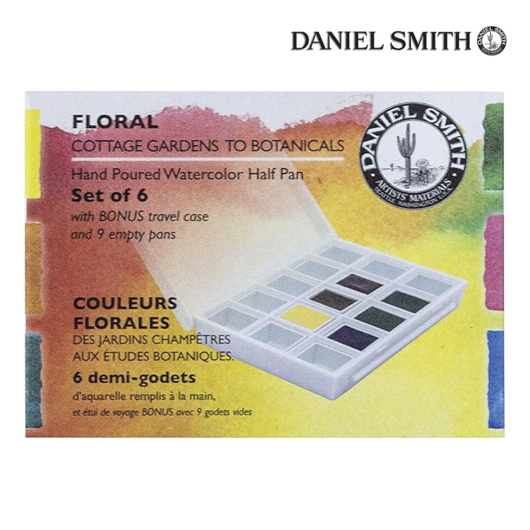 ダニエルスミス エキストラファイン ウォーターカラー ハーフパン フローラル 6色セット