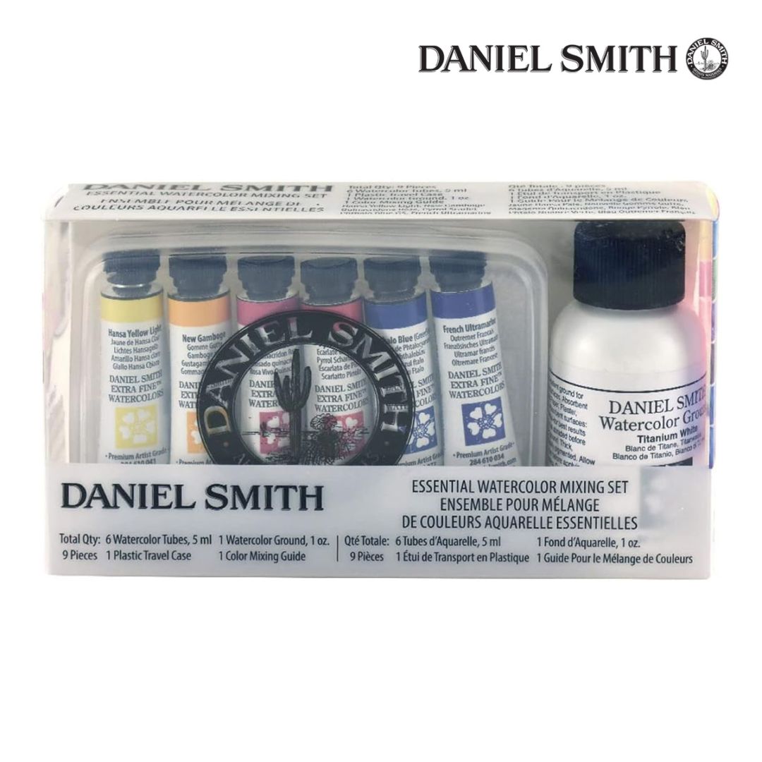 ダニエルスミス エキストラファイン ウォーターカラー エッセンシャルミックス 6色セット グラウンド付 5ml(チューブ)