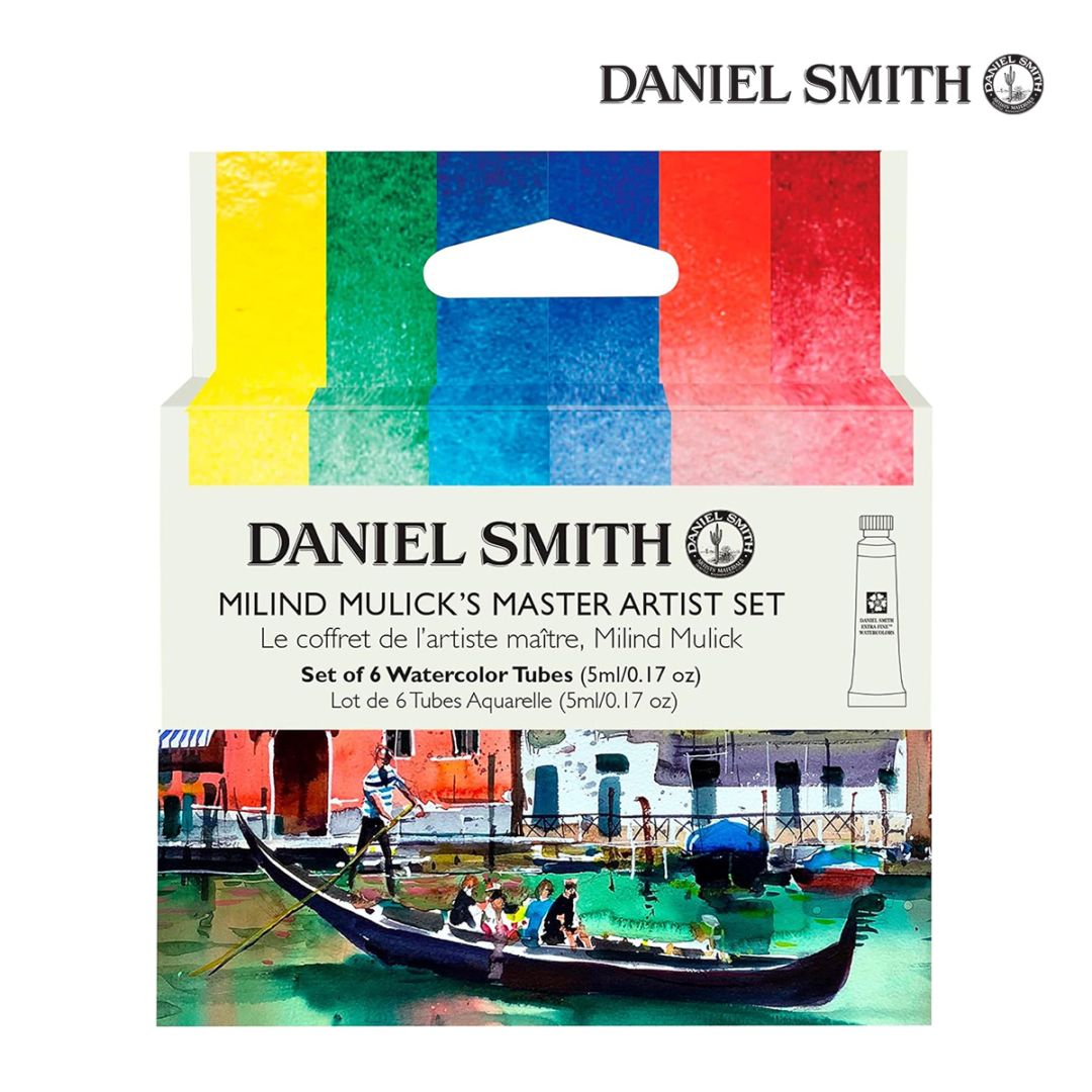 ダニエルスミス エキストラファイン ウォーターカラー ミリンドマリックマスターアーティスト 6色セット 5ml(チューブ)