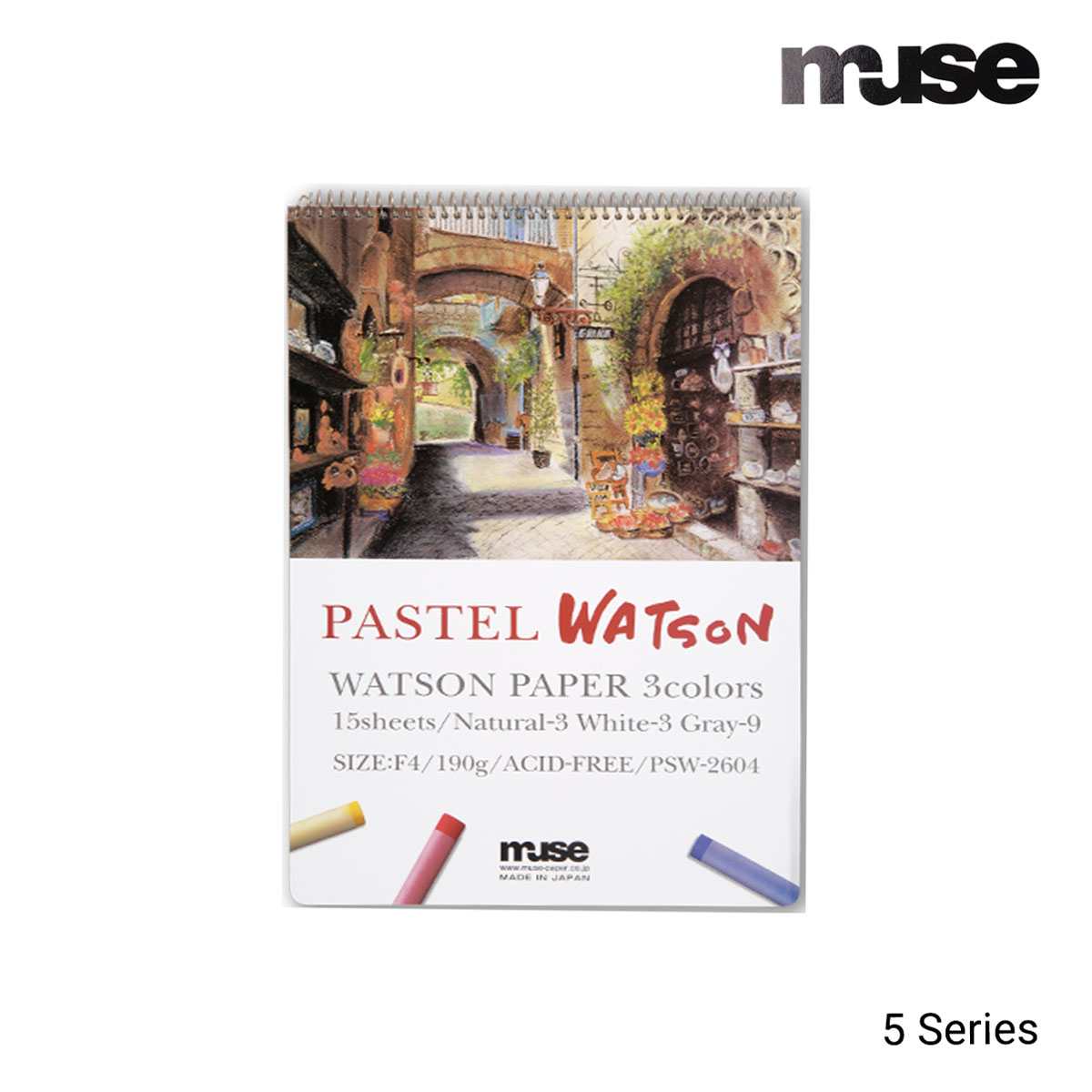 ミューズ パステルワトソンブック 厚口 P2/F4/F6/F8/P10 全5サイズ