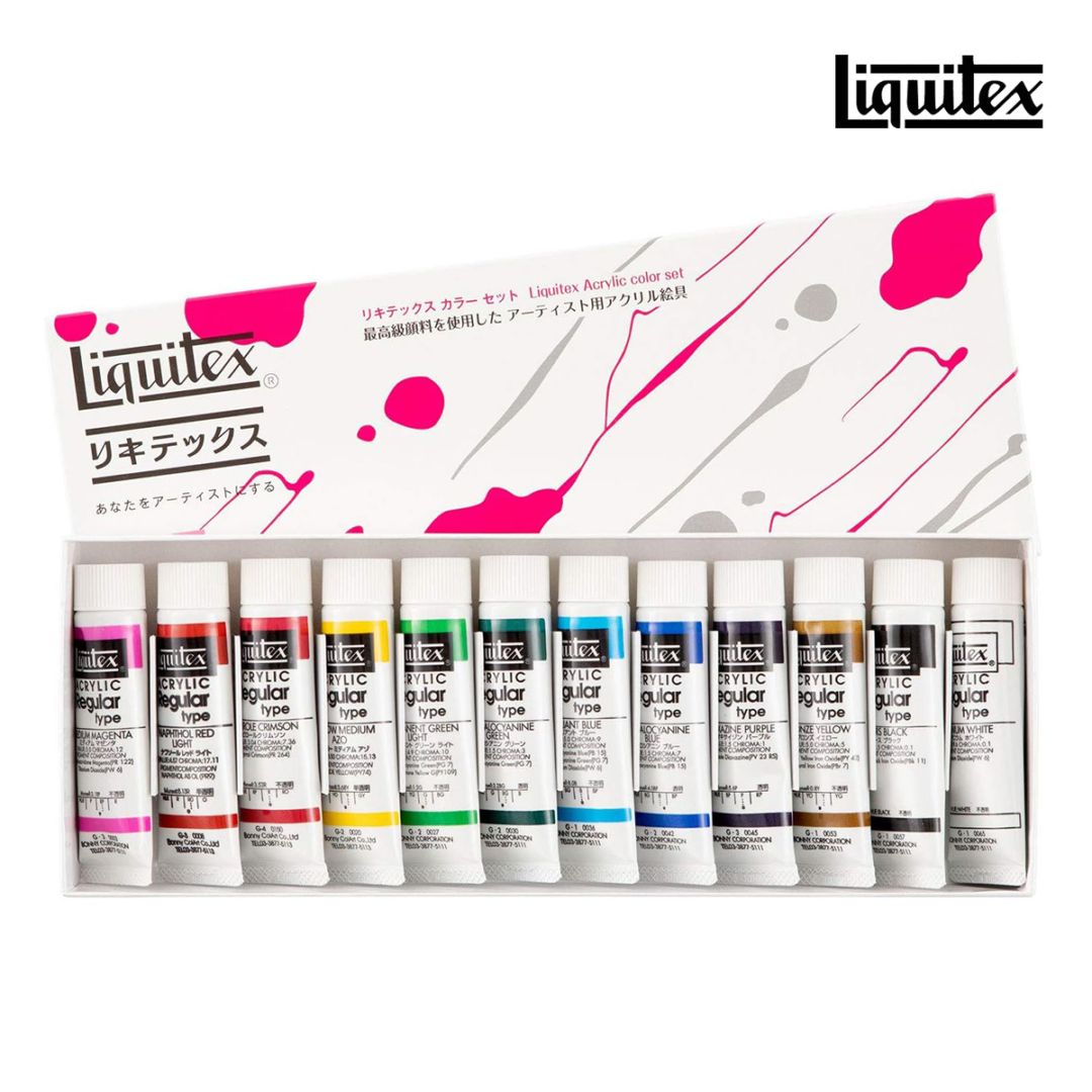リキテックス レギュラータイプ 6号 20ml 伝統色12色セット