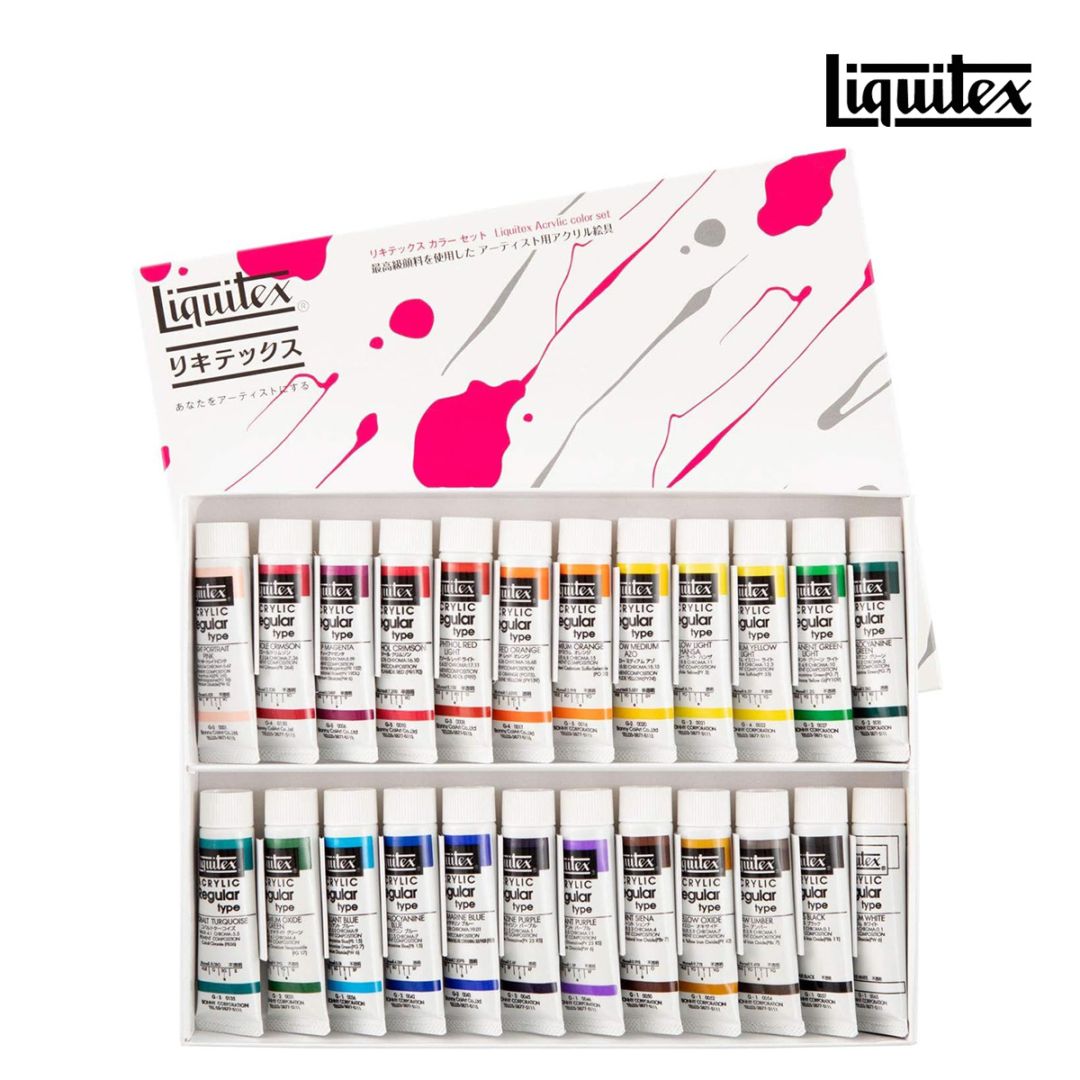リキテックス レギュラータイプ 6号 20ml 伝統色24色セット