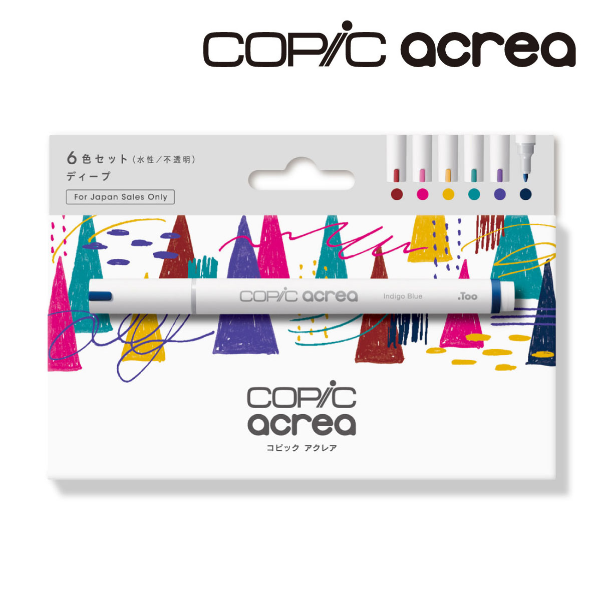 Too コピック アクレア ディープ 6色セット 