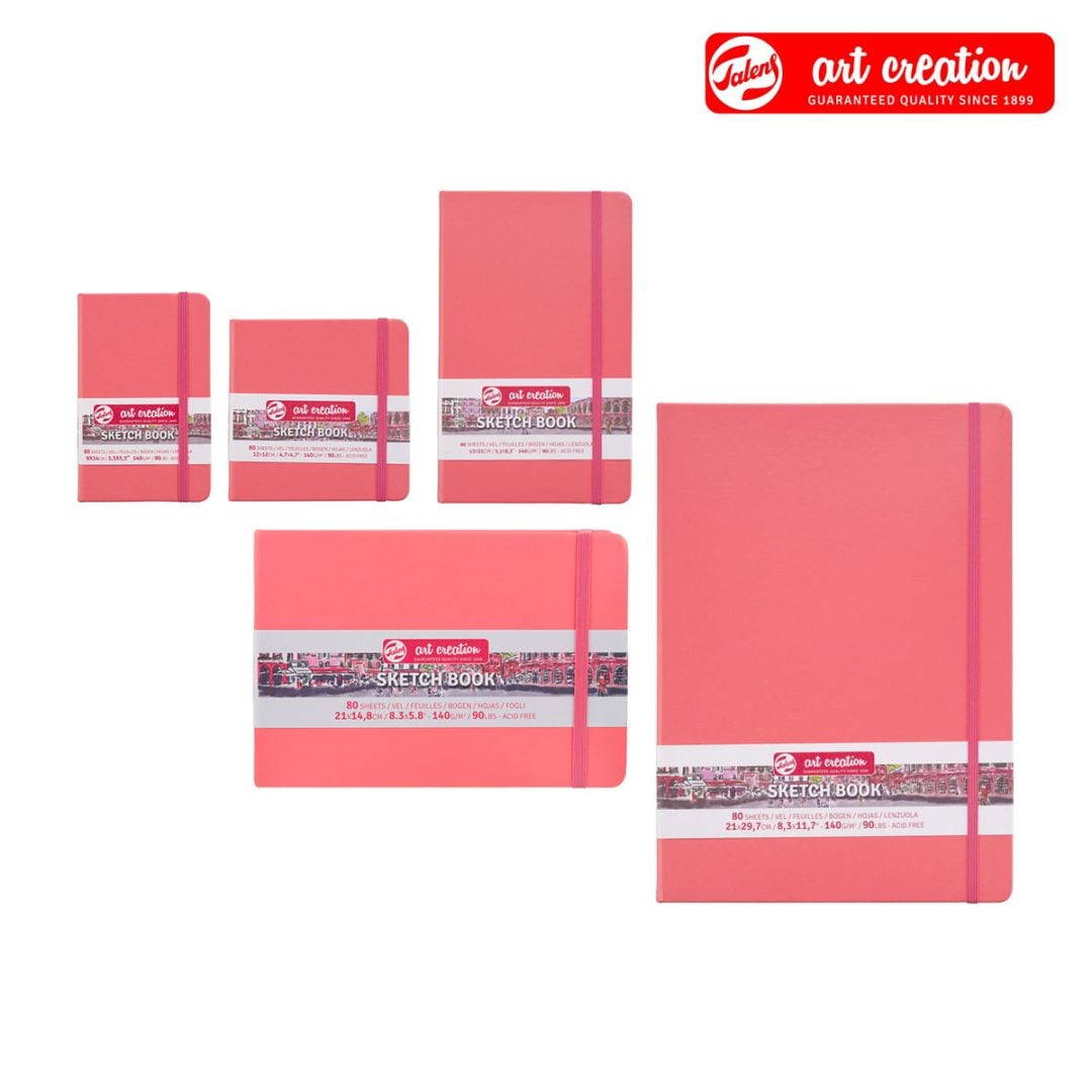 ターレンス アートクリエーション スケッチブック コーラルレッド 全5サイズ