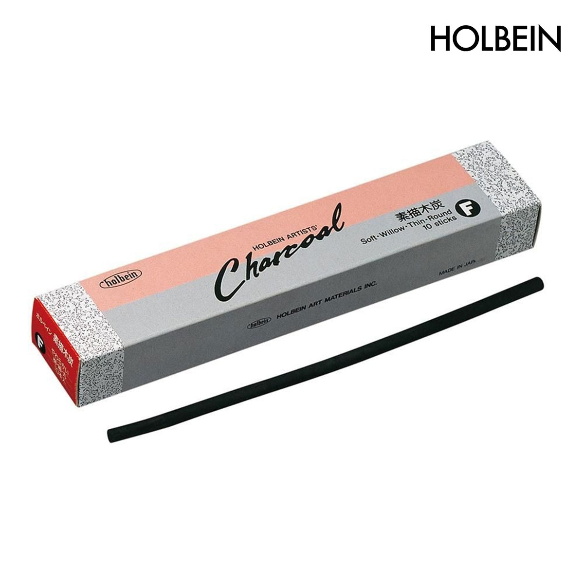 ホルベイン 新木炭 F (柳・細・10本入) (300146)