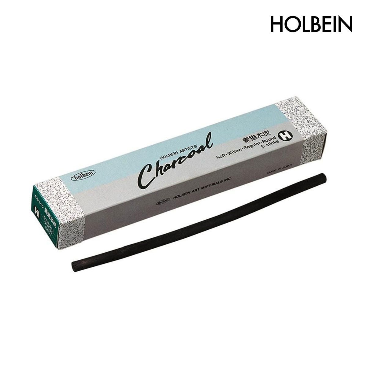ホルベイン 新木炭 H (柳・中・6本入) (300148)