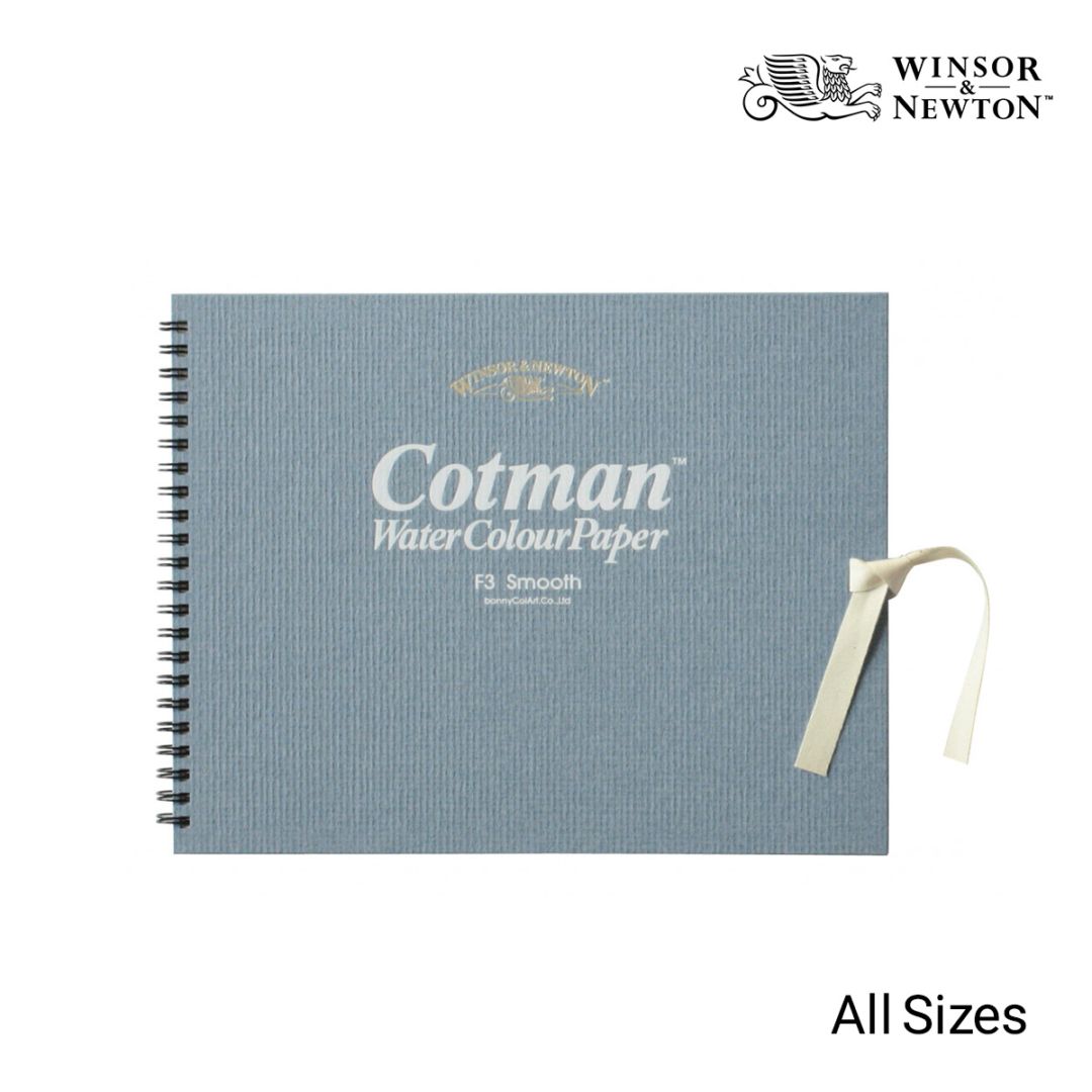 W&N(ウィンザー＆ニュートン) コットマン水彩紙 細目･Smooth スケッチブック 各サイズ