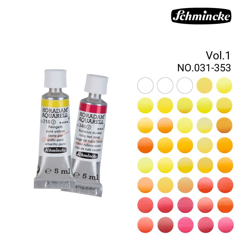 シュミンケ ホラダム透明水彩絵具2号(5ml)チューブ  1/4Page (031-353) 