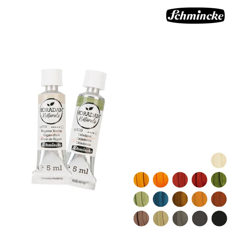 シュミンケ ホラダム透明水彩絵具2号(5ml)チューブ ナチュラルズ (全16色)