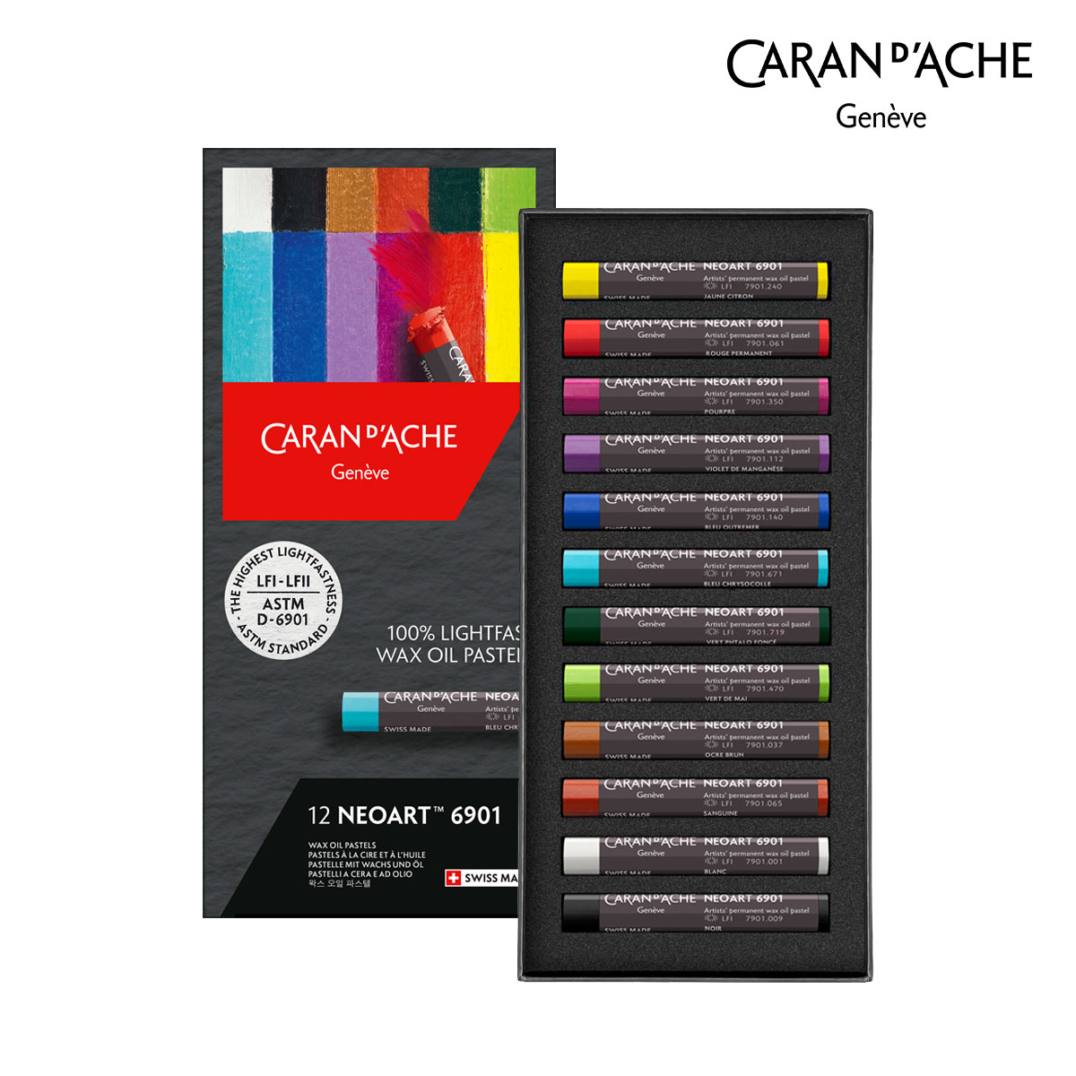 カランダッシュ 7901-312 ネオアート 6901 12色セット