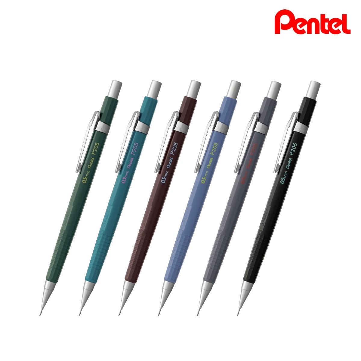 【新商品プライス】(数量限定カラー) ぺんてる シャープペンシル P205 ネオクラシカル 全6色