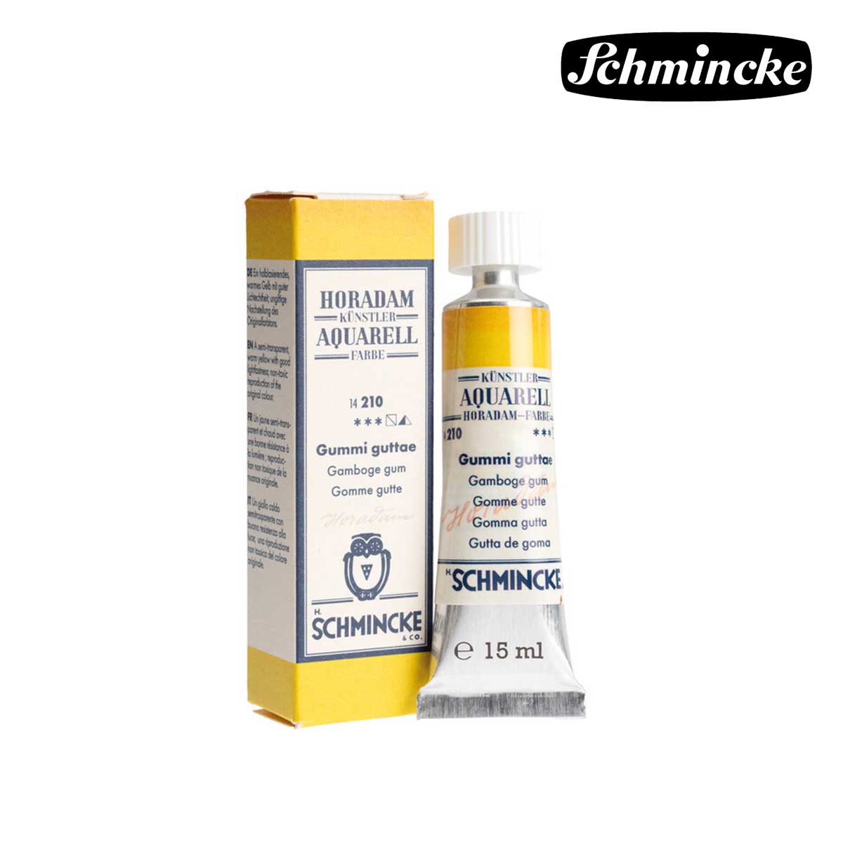 (追加販売 取寄商品)シュミンケ ホラダム透明水彩絵具 5号 15ml ガンボージガム (1421006)