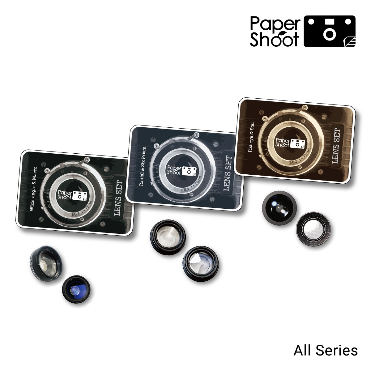 ペーパーシュート(papershoot) Effect Lens (エフェクトレンズセット)  全3種