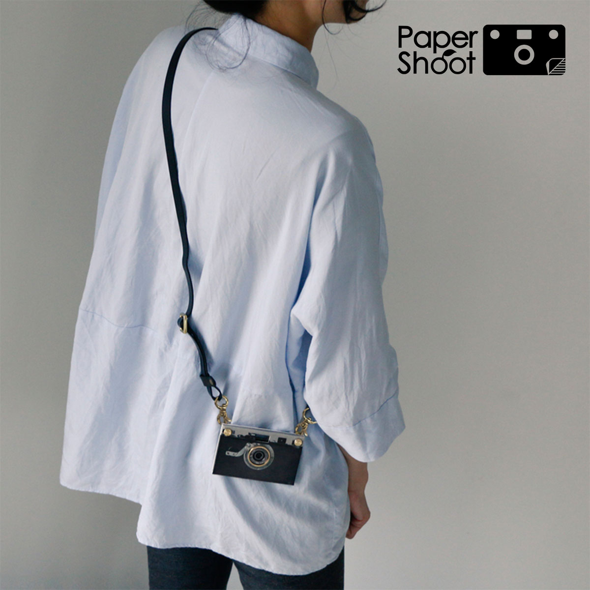 ペーパーシュート(papershoot) Leather Strap Black（レザーストラップ単体） BLACK 黒