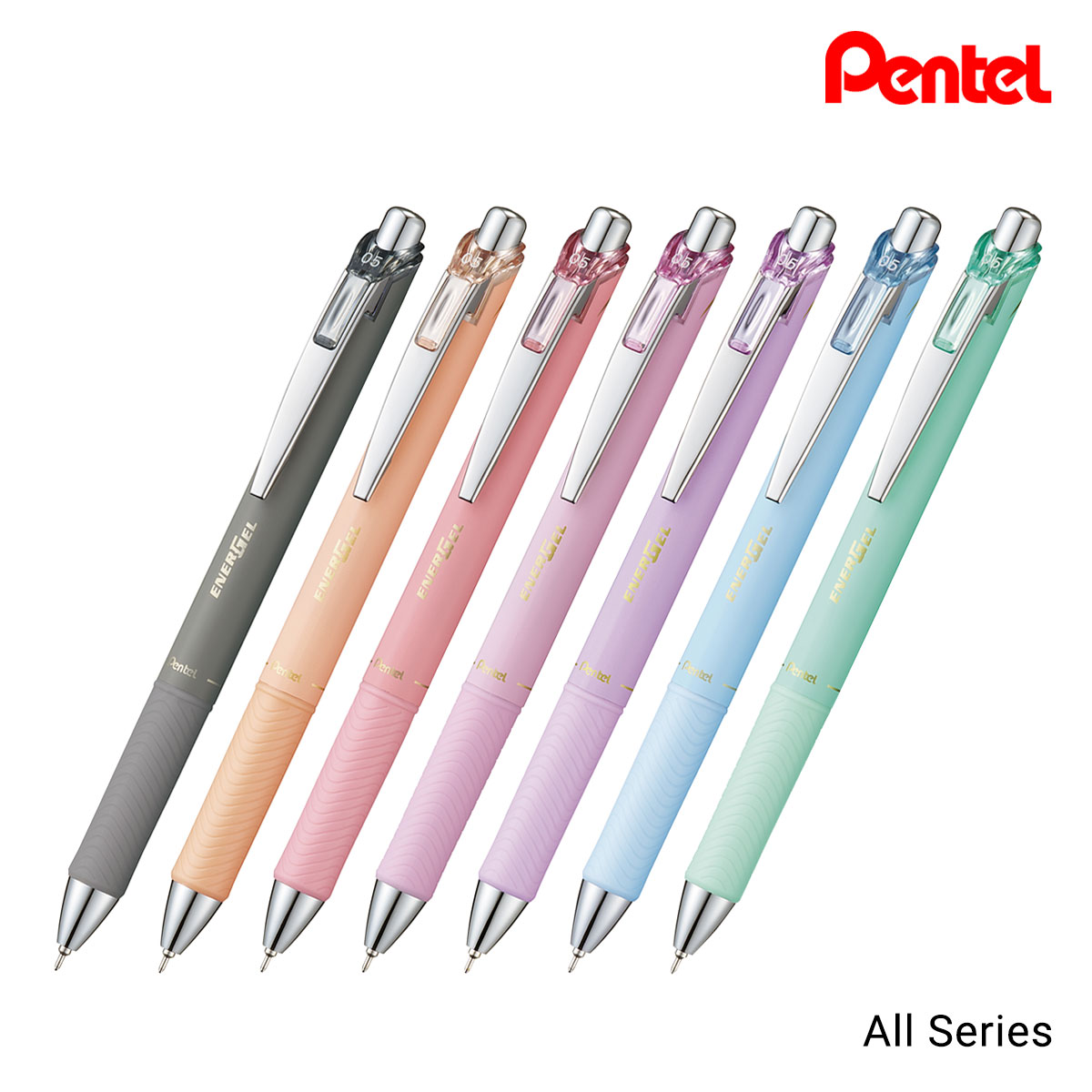 【新商品価格】ぺんてる (限定) エナージェル コハレ 単色ボールペン 0.5mm 全7色