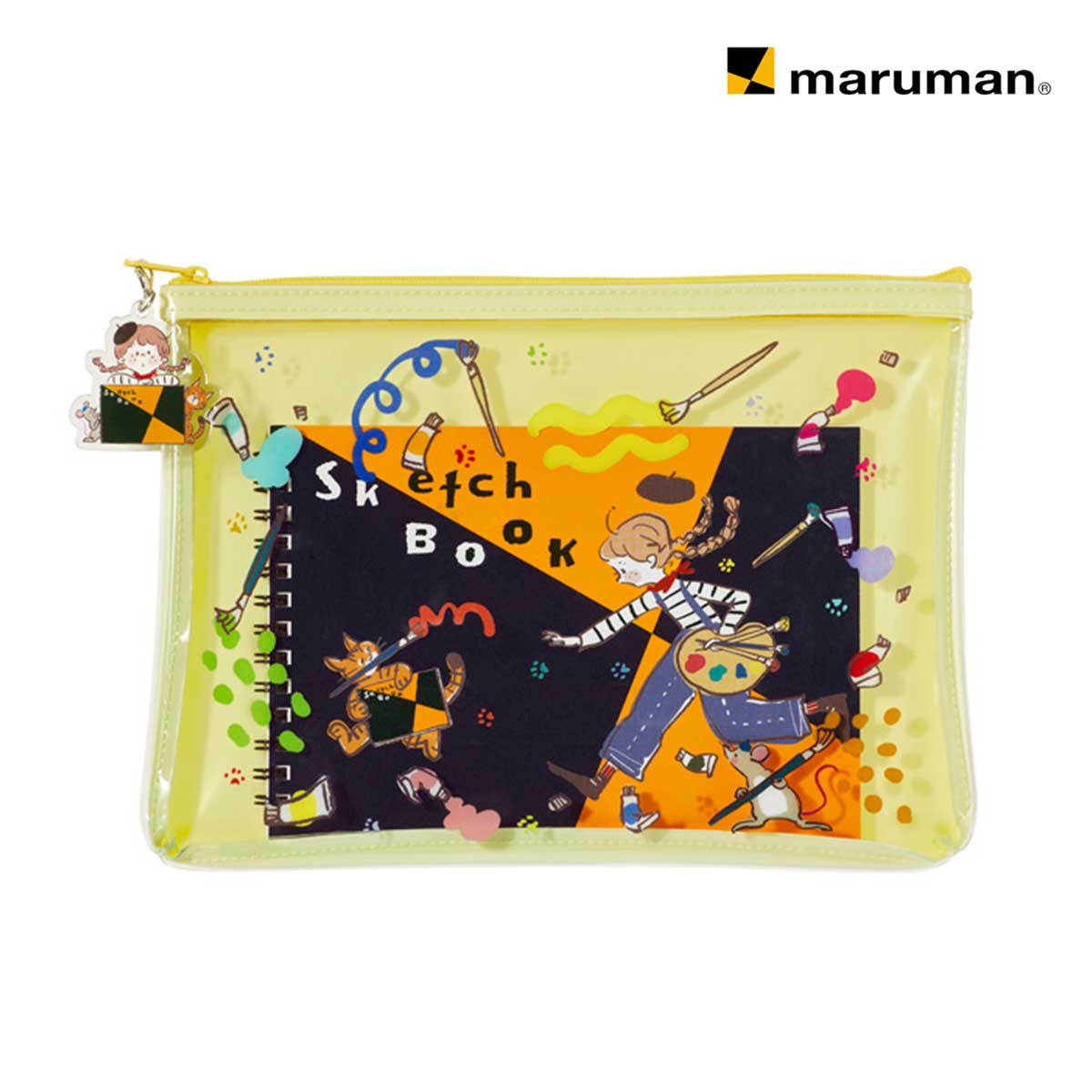 【新商品価格】(数量限定) マルマン 図案スケッチブックB6+イラストポーチセット(図案柄) のりcorinデザイン スケッチブックの日2026