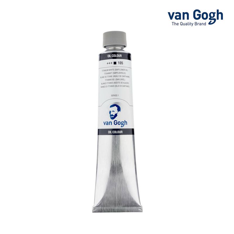 【数量限定50%OFF】ターレンス Van Gogh ヴァンゴッホ油絵具 200ml チタニウムホワイト (452906)