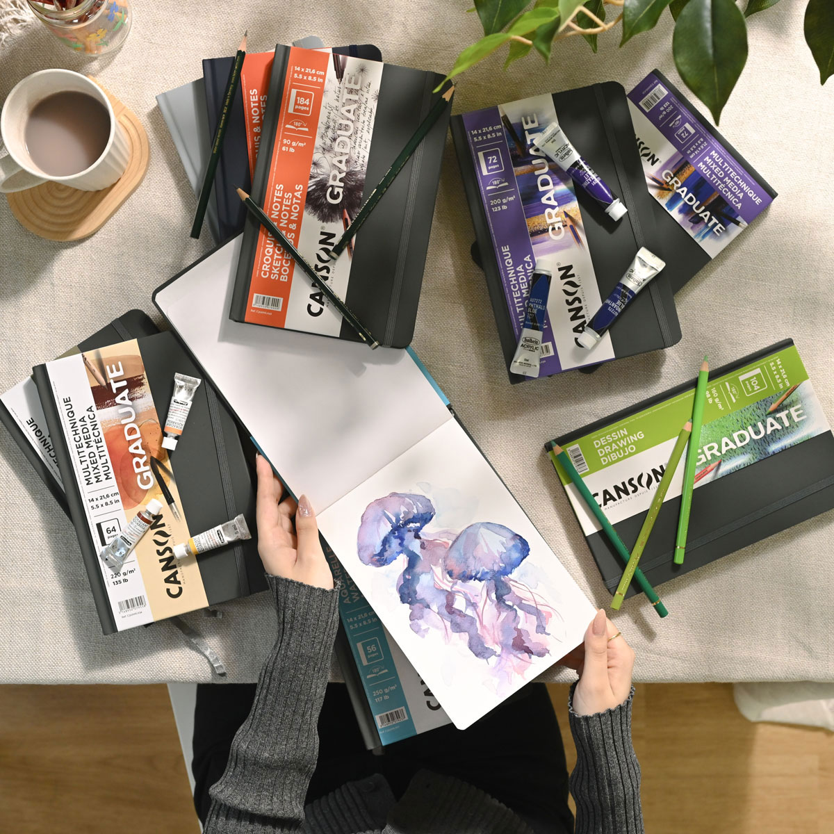 新商品価格】キャンソン グラジュエイトブック ミックスメディア