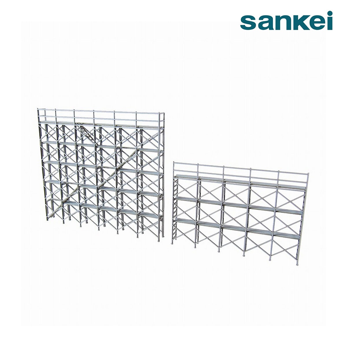 さんけい なつかしのジオラマシリーズS=1/150 枠組足場セット (MP03-73)