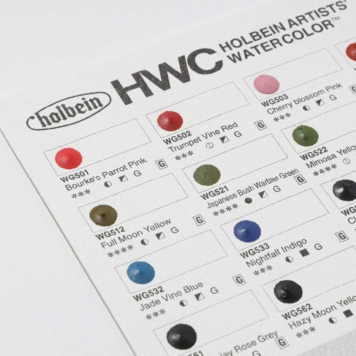 【新商品価格】ホルベイン 透明水彩絵具 ドットカード DC2 グラニュレーティング 24色用 A5 (212031) 