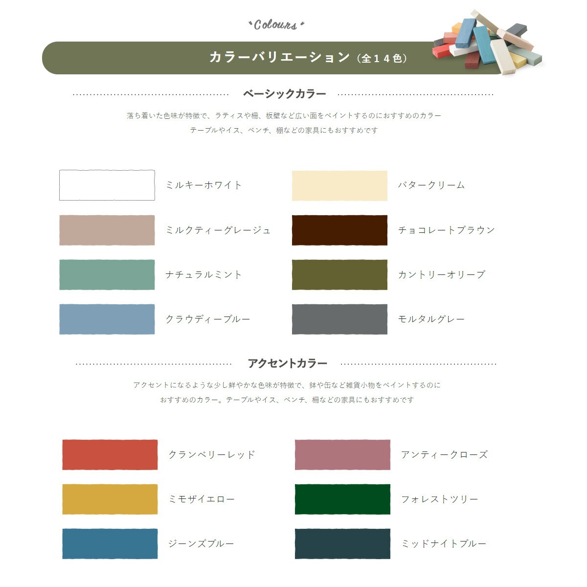 ターナー ミルクペイントforガーデン 200ml 全14色