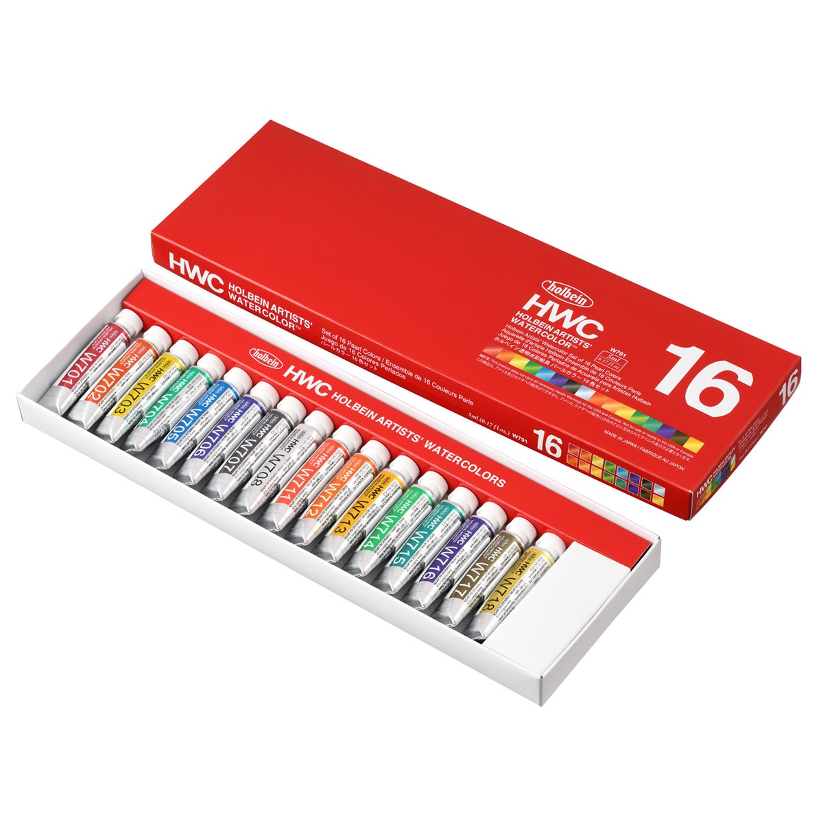 新商品価格】ホルベイン 透明水彩絵具 5ml W791 パールカラー 16色