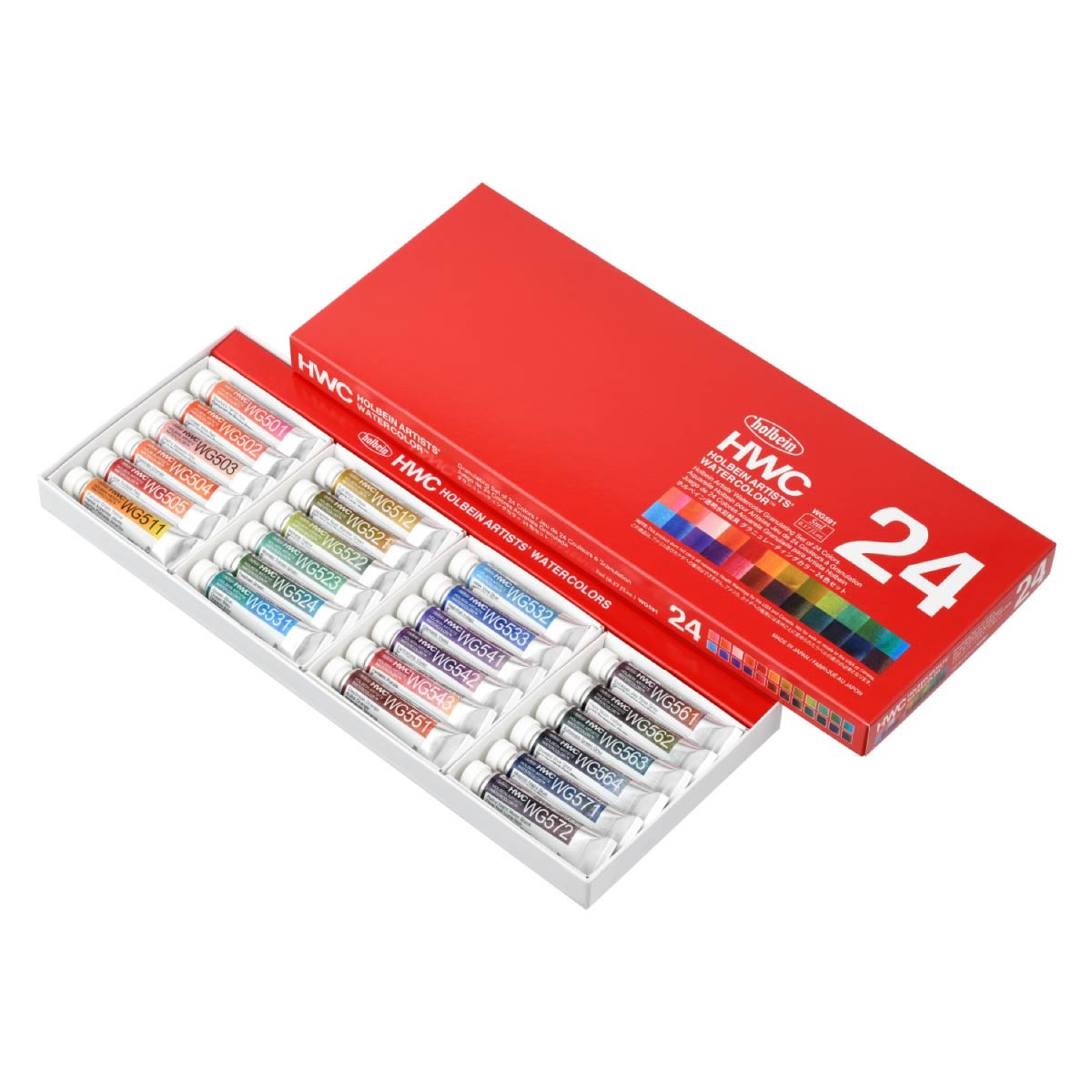 ホルベイン 透明水彩絵具 2号(5ml) グラニュレーティングカラー 24色