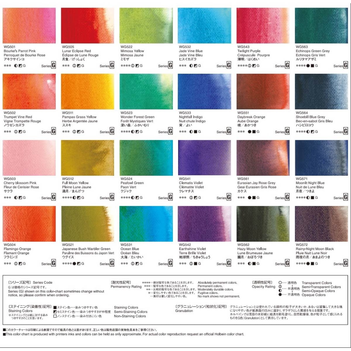 新品 ホルベイン透明水彩絵具 グラニュレーティングカラーズ 24色 ホルベイン 透明水彩絵具 2号(5ml) グラニュレーティングカラー