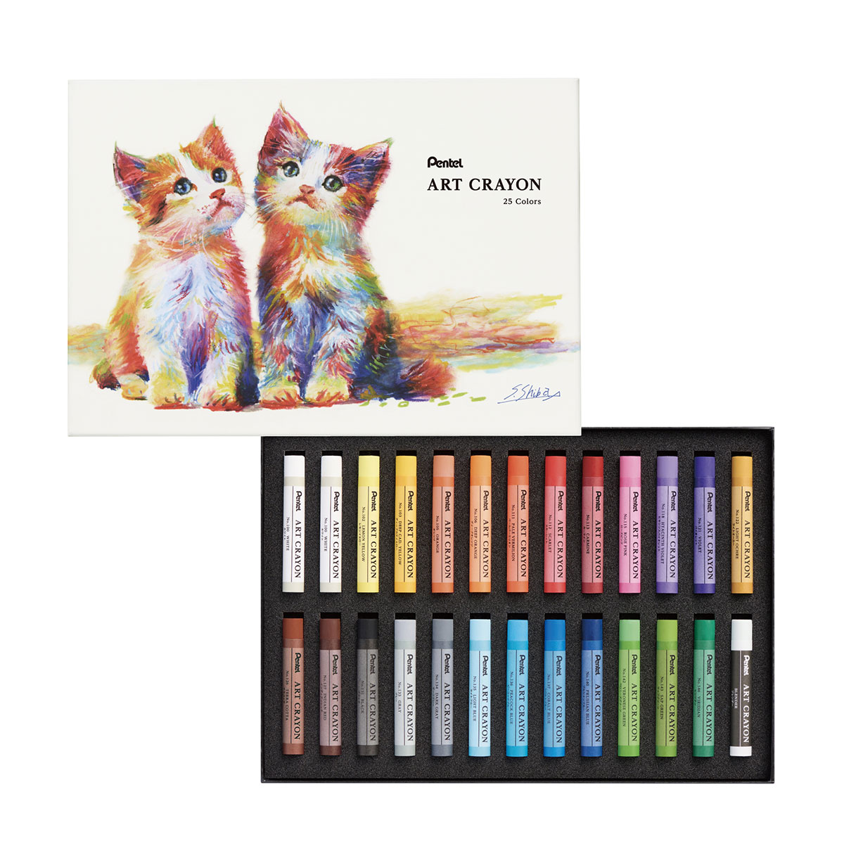 新商品価格】ぺんてる クレヨン ART CRAYON アートクレヨン 25色セット