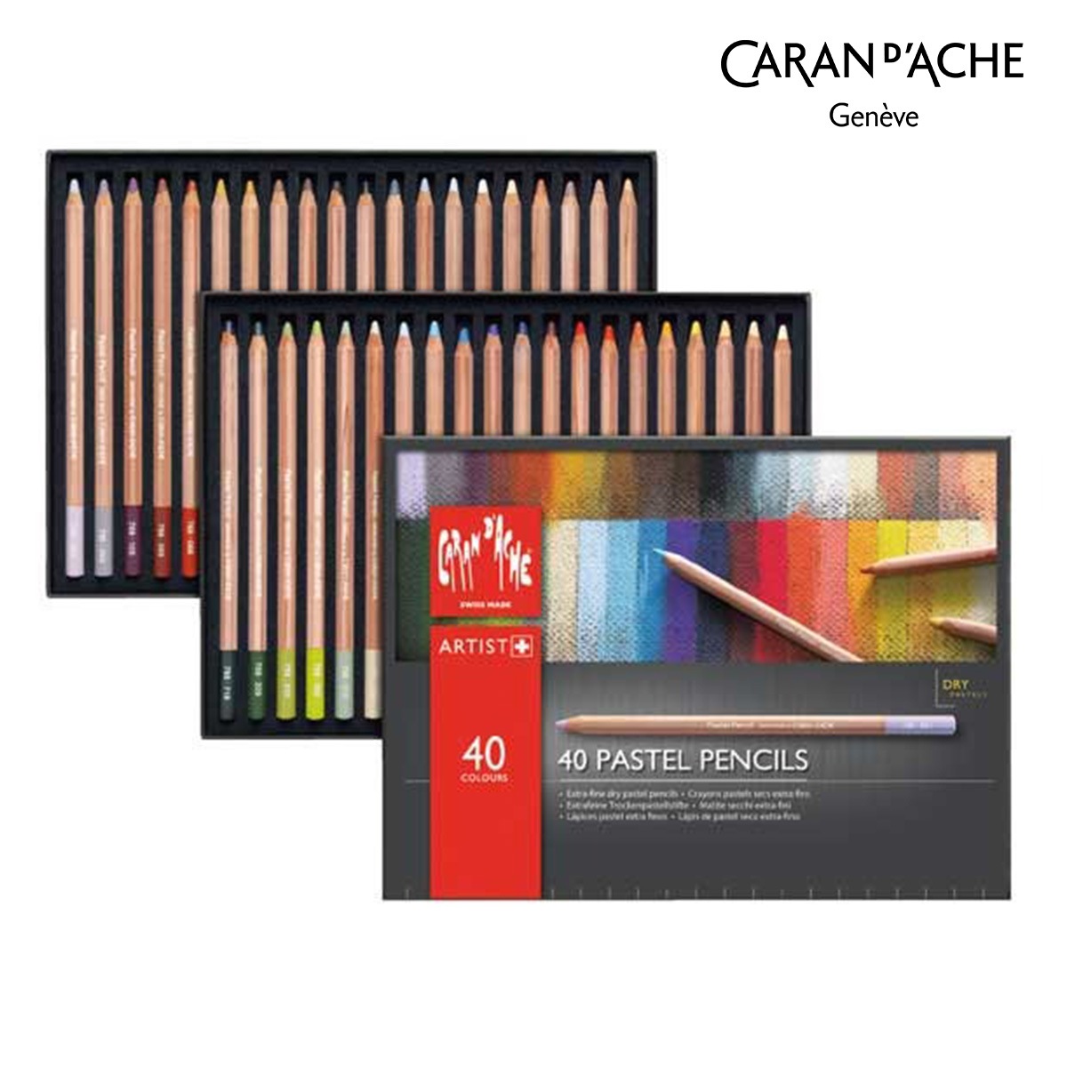 カランダッシュ(Caran d'Ache) 788-340 パステルペンシル40色セット (687198)