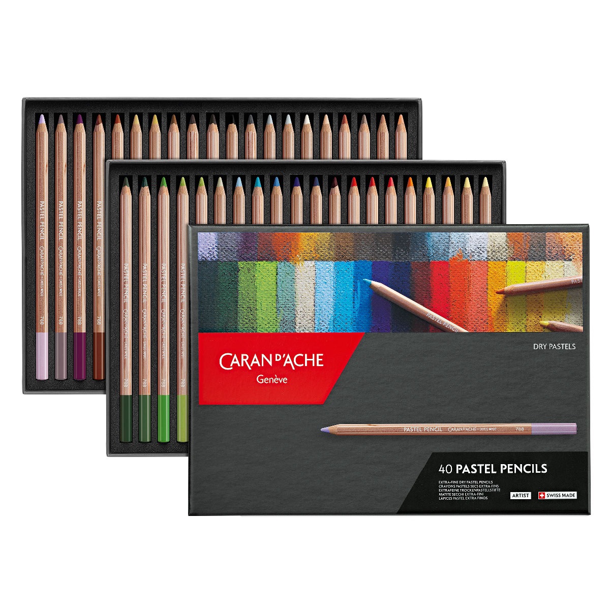 カランダッシュ(Caran d'Ache) 788-340 パステルペンシル40色セット (687198)