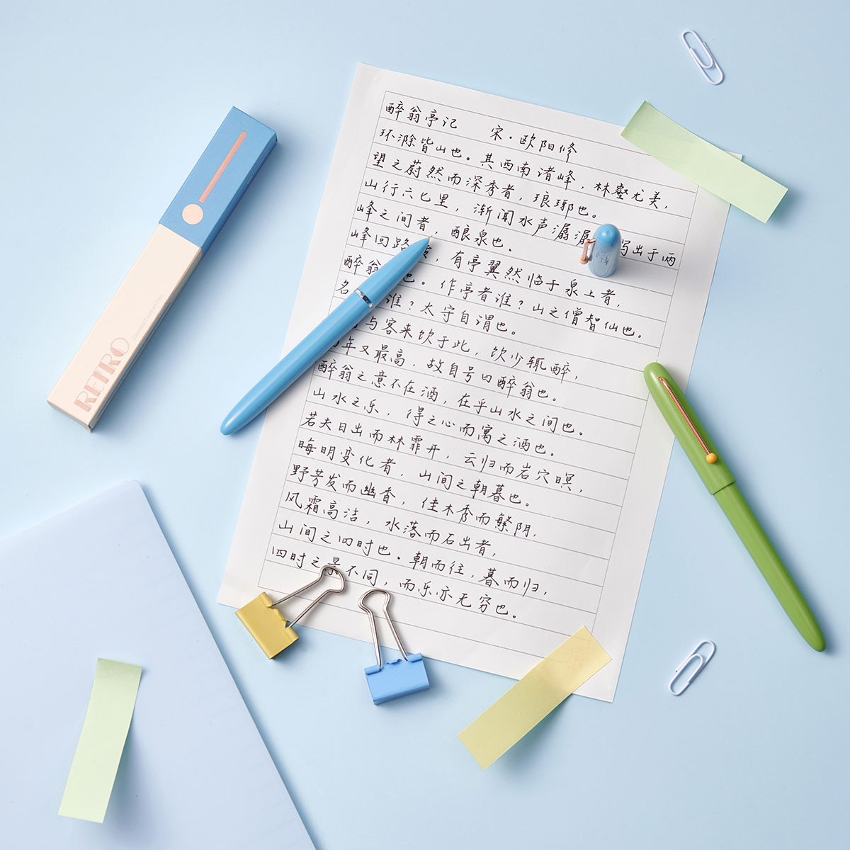 KACO RETRO 万年筆コンバーター+カードリッジ(黒)2本付き Mint Green/Blue/Green/Light Purple/White/Black 全6色