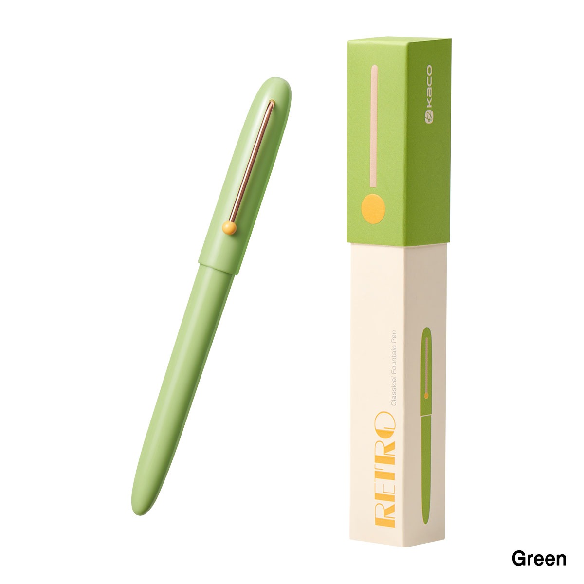 KACO RETRO 万年筆コンバーター+カードリッジ(黒)2本付き Mint Green