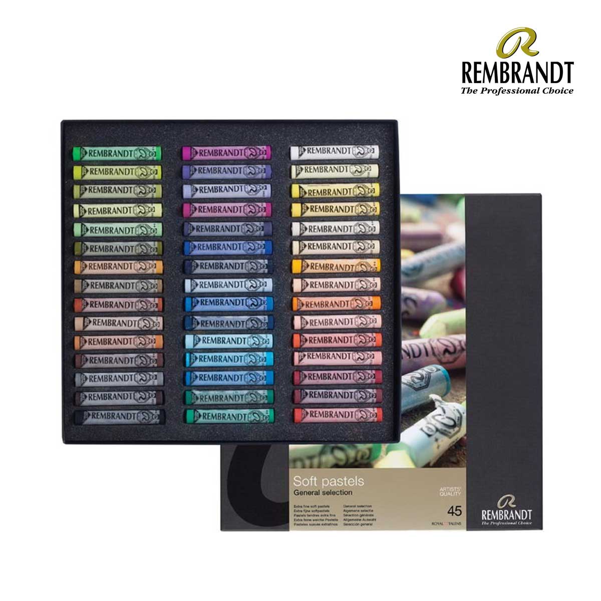 REMBRANDT ソフトパステル 45色 レンブラント ソフトパステル 45色セット T300C45 (473407) | ソフト