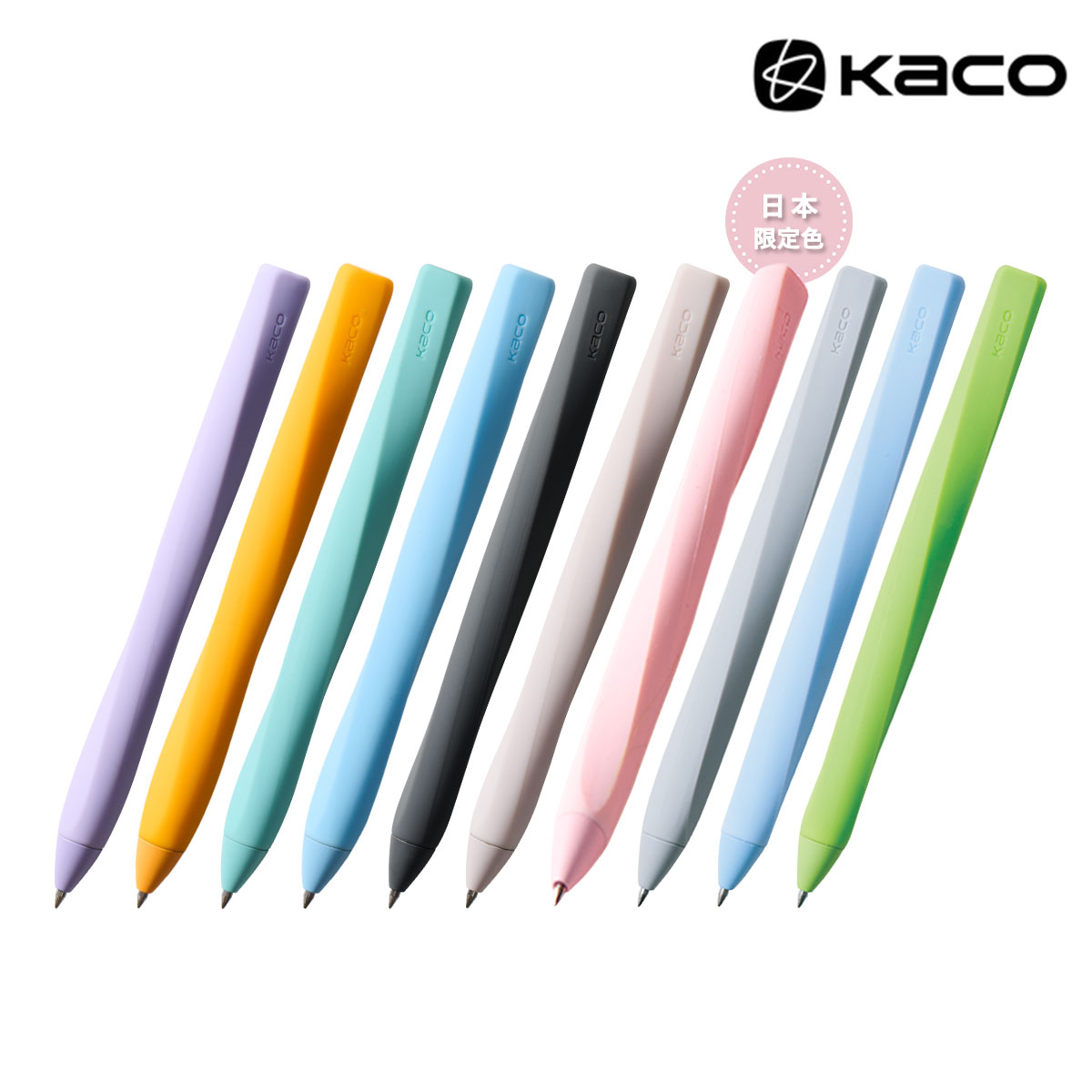 KACO TWIST ボールペン 0.5mm Purple/Orange/Cyan/Blue1/Black/Cream