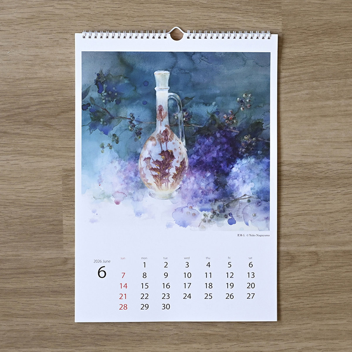 丸善美術商事 永山裕子カレンダー 2026年版 A3サイズ 