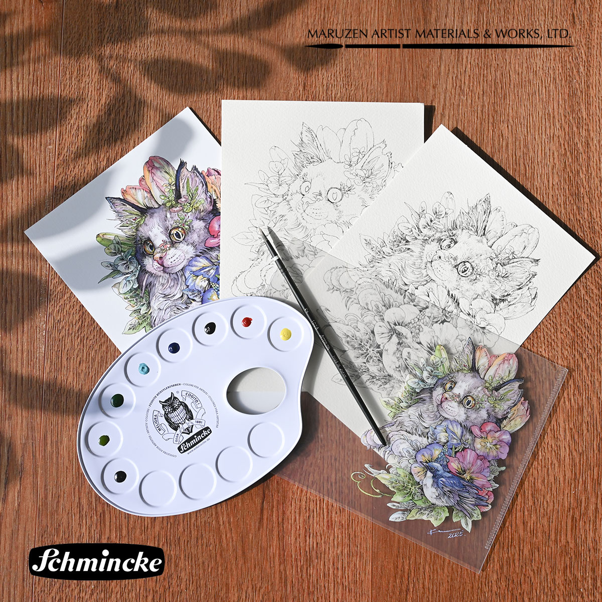 送料無料】シュミンケ Schmincke マツダケンセレクト ホラダム透明水彩