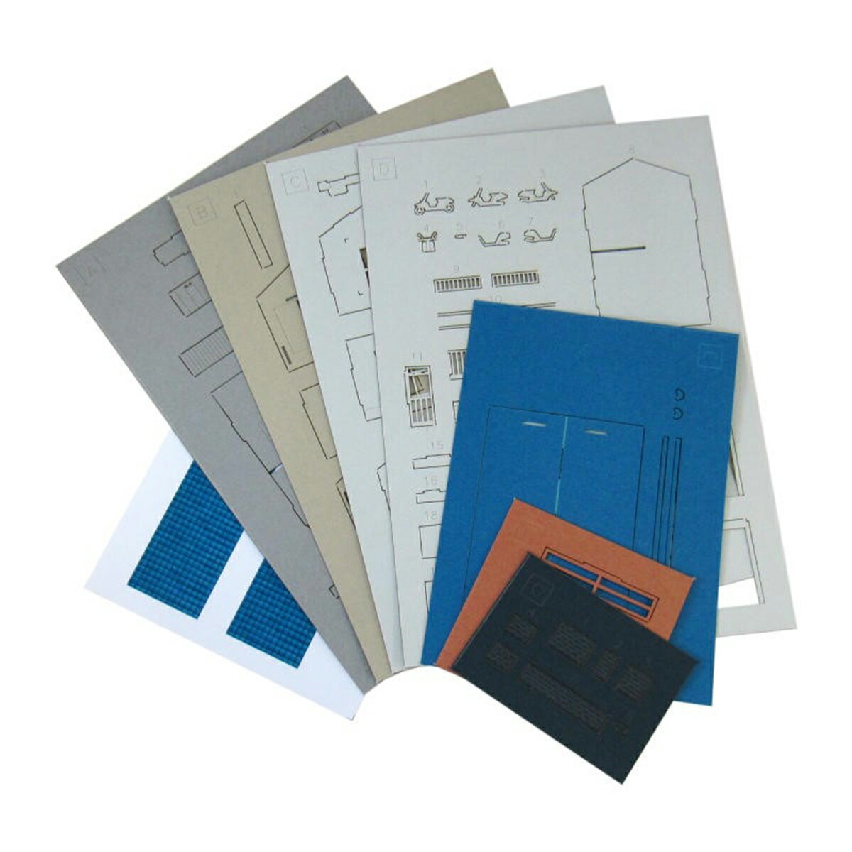 さんけい なつかしのジオラマシリーズS=1/150 民家Ｅ (MP03-107)