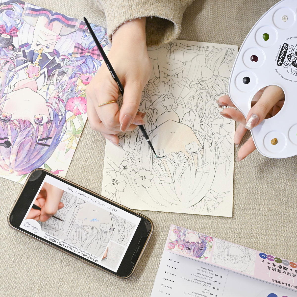 送料無料】シュミンケ Schmincke 優子鈴セレクト ホラダム透明水彩絵具