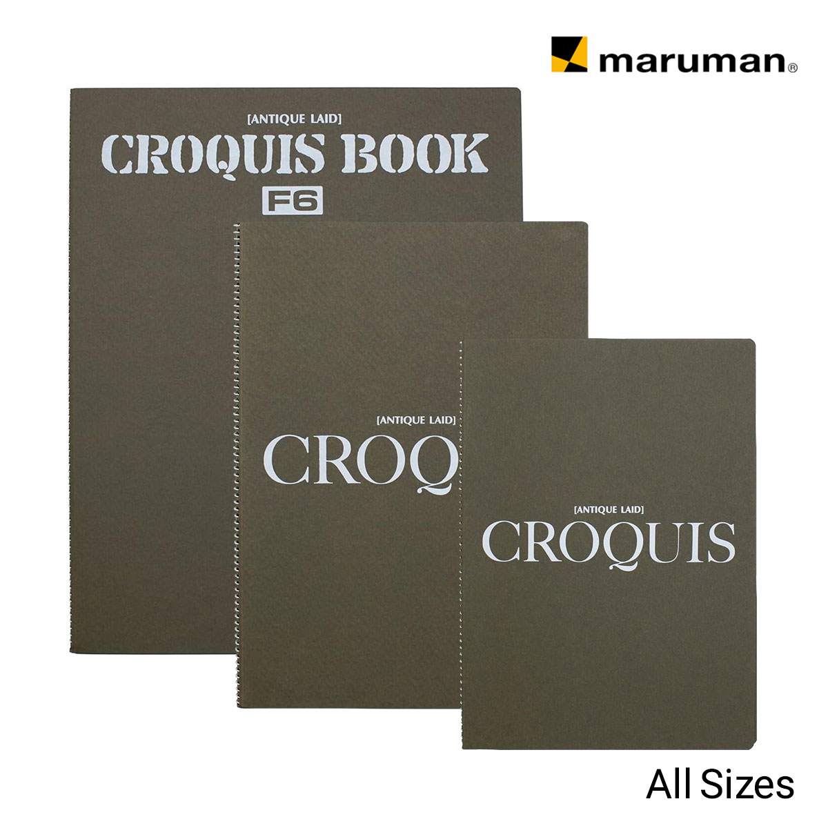 マルマン アンチークレイド クロッキー A4/B4/F6 全3サイズ
