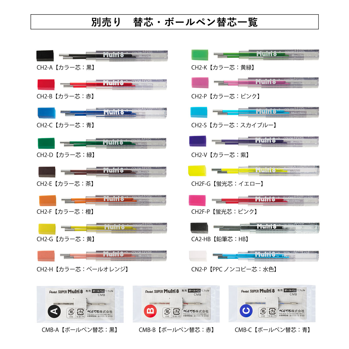 ぺんてる ホルダー式シャープペンシル(マルチペン) スーパーマルチ