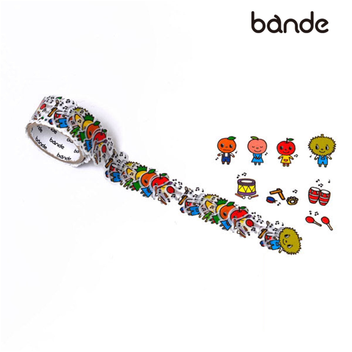 在庫限りプライス】bande マスキングロールステッカー ぷっぷるとお