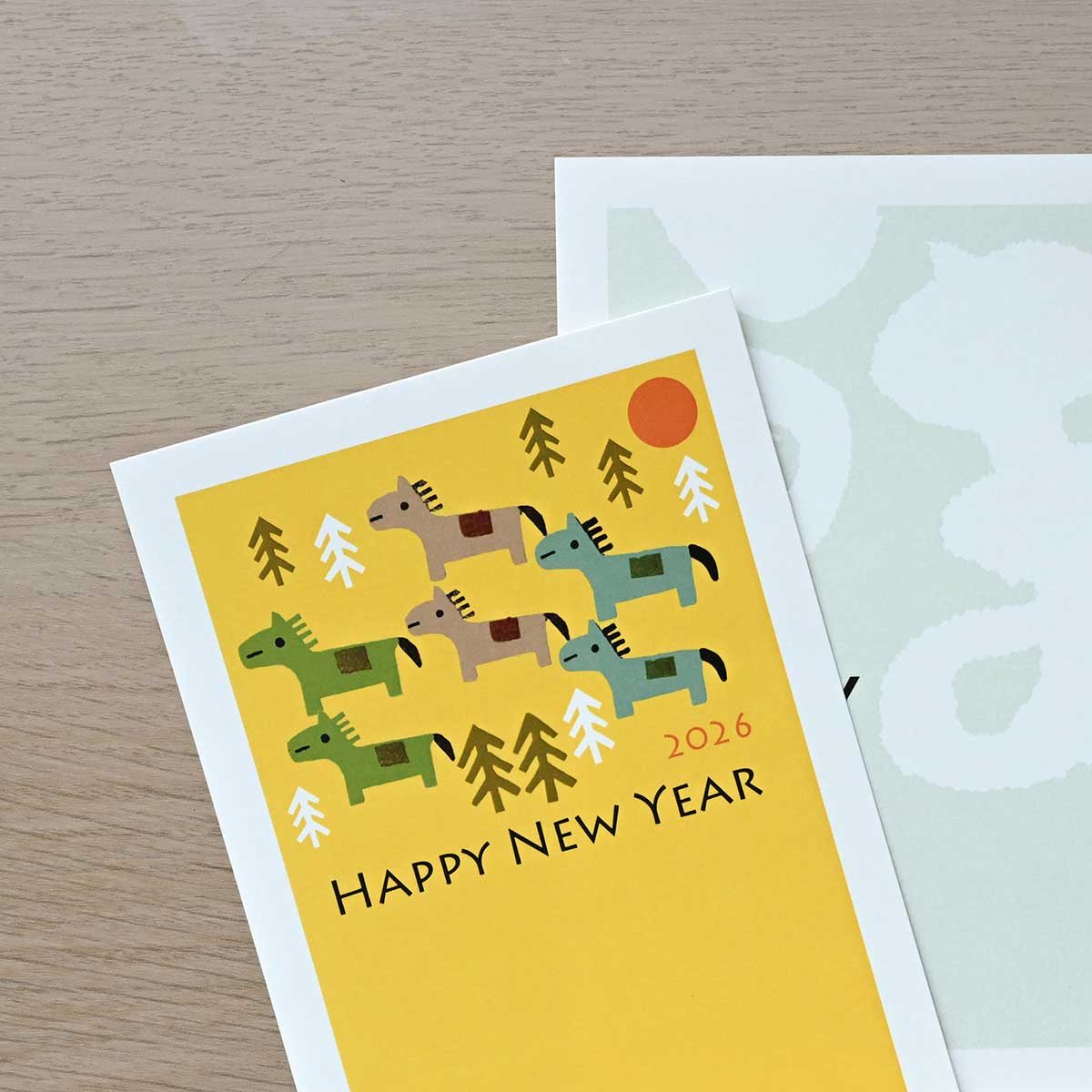 2026年 (令和8年) 午年 デザイン パック年賀状 5枚入り (A-09～16)　2/4Page