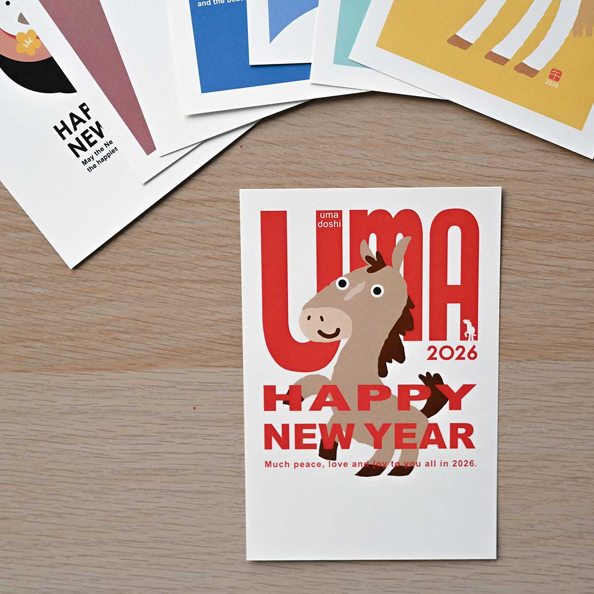 2026年 (令和8年) 午年 デザイン パック年賀状 5枚入り (A-25～32)　4/4Page