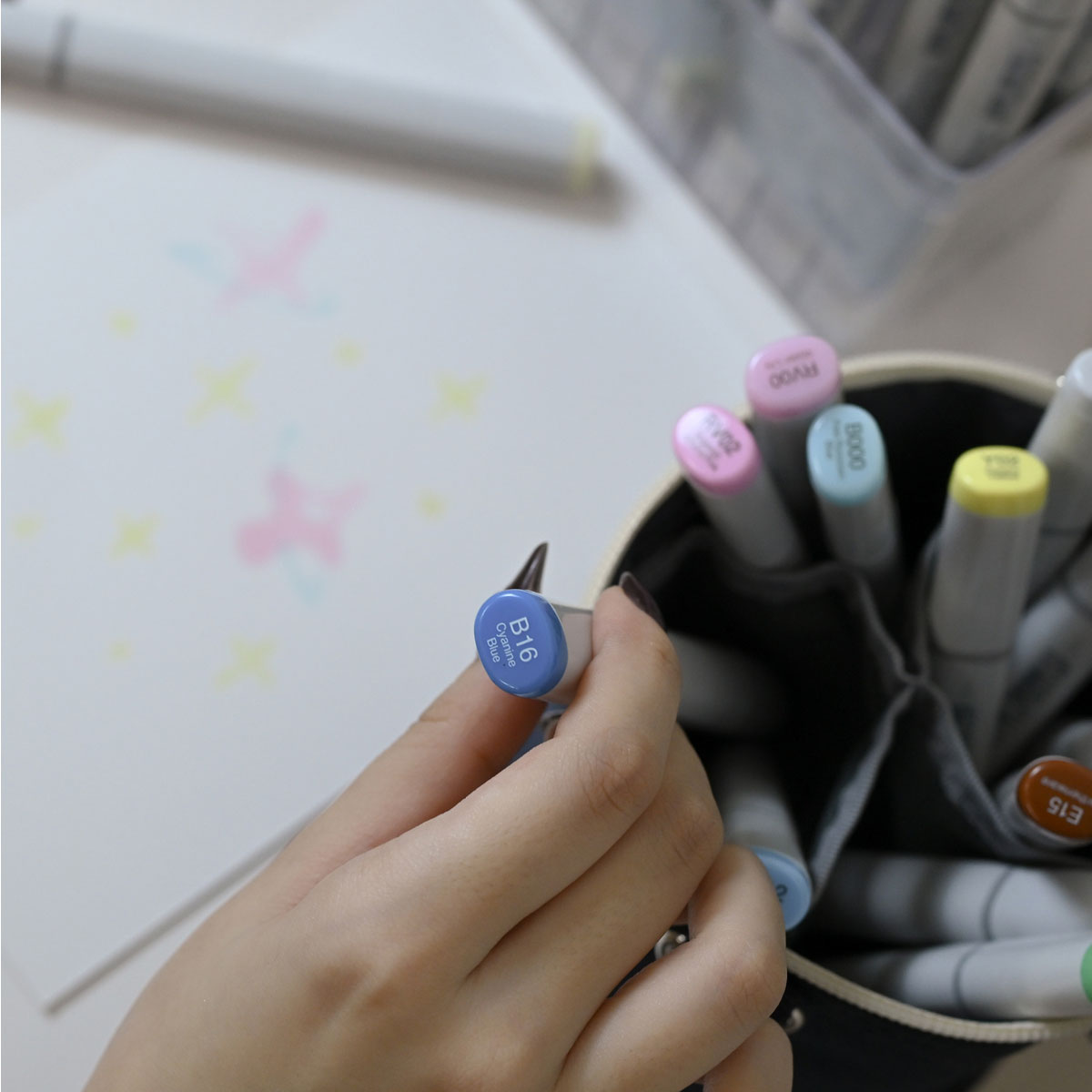 (数量限定販売)Too コピック スペシャルギフトポシェットバンドルセット (ブラック/ネイビーブルー)